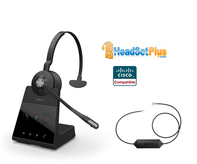 jabra engage 65 se mono+ehs cisco certified headset bundle view